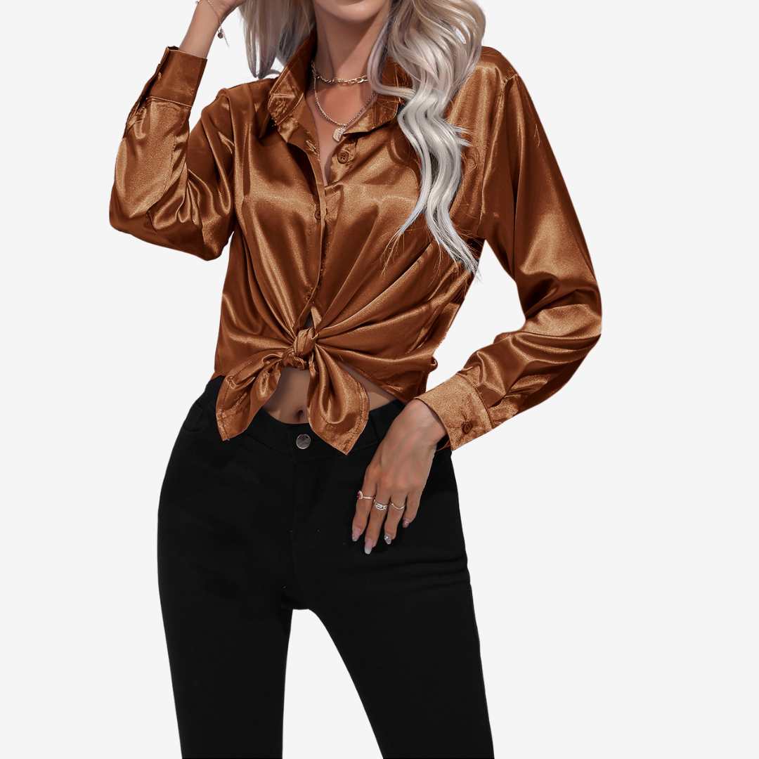 Alvira | Elegante camisa de seda