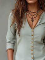 Maya | Blusa denim vintage