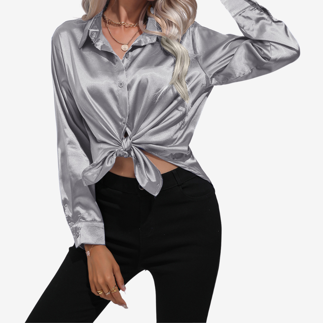 Alvira | Elegante camisa de seda