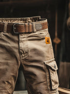 Cazel | Pantalones cortos cargo retro con múltiples bolsillos