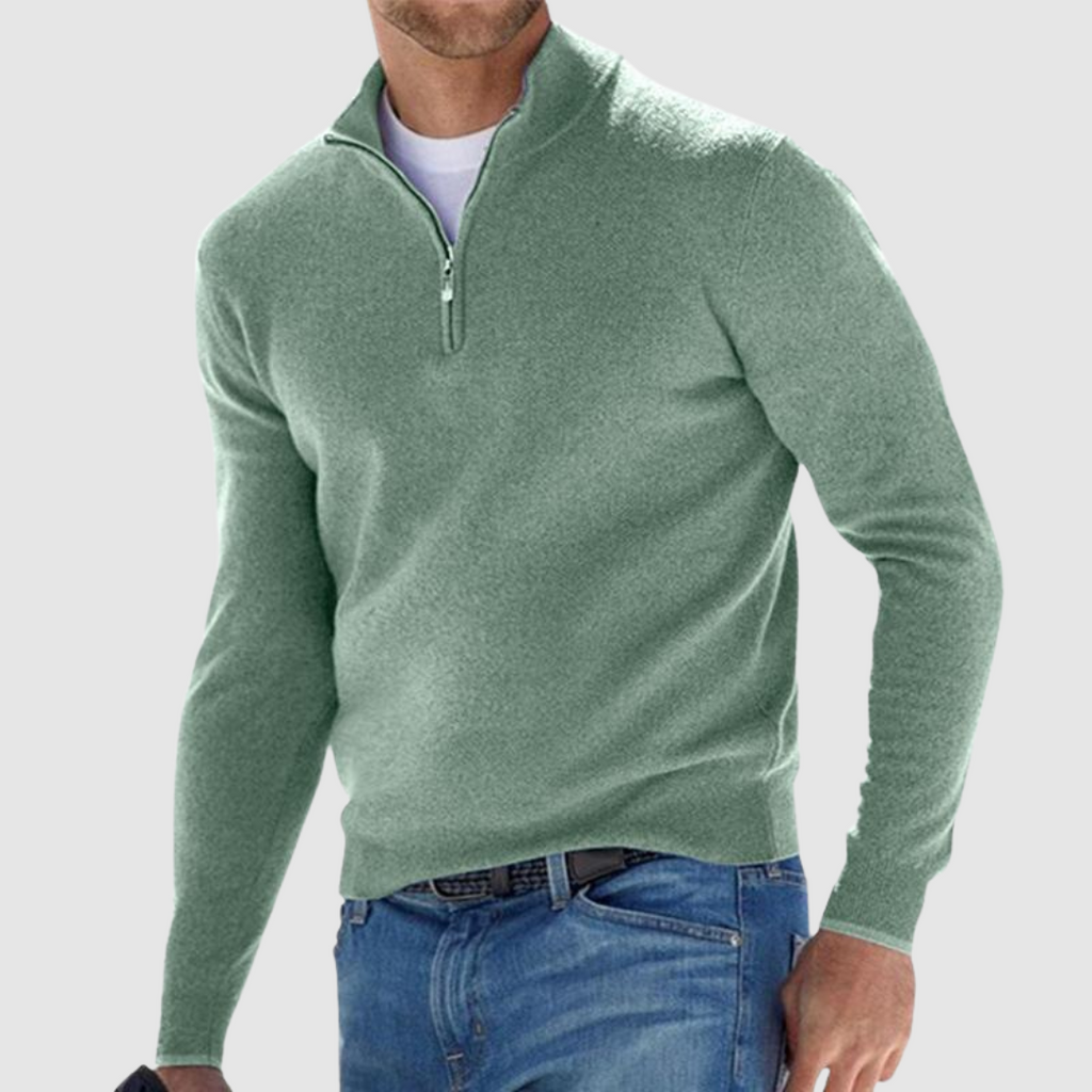 León | Jersey con cuello zip