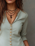 Maya | Blusa denim vintage