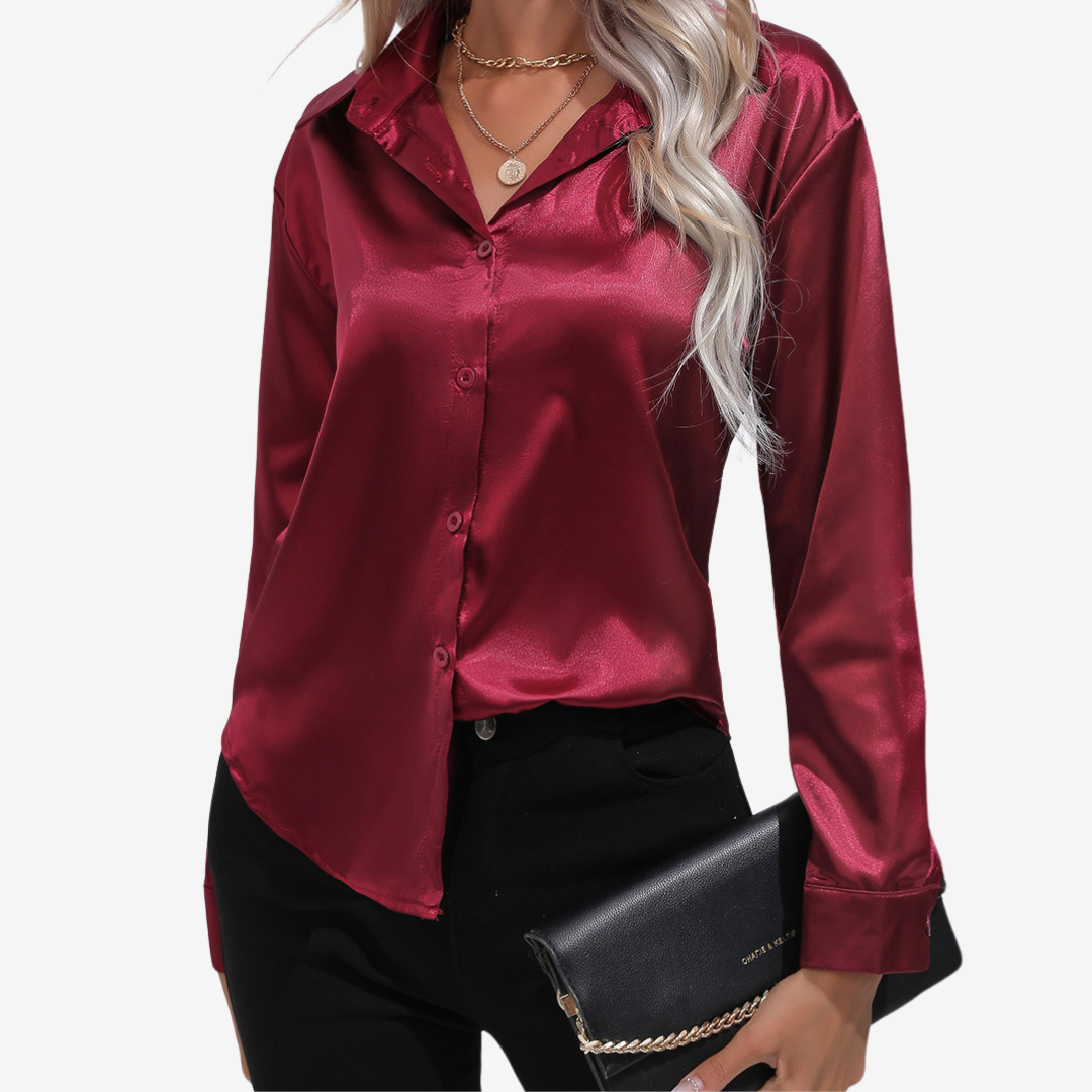 Alvira | Elegante camisa de seda