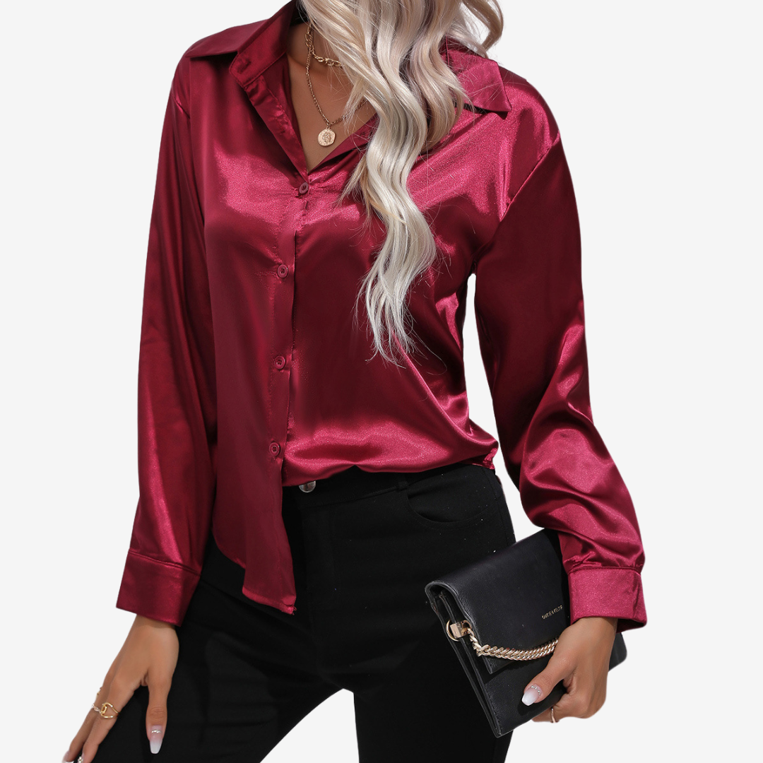 Alvira | Elegante camisa de seda