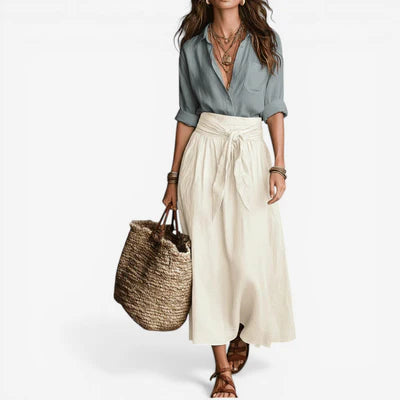 Sofía | Conjunto falda larga y blusa