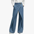 Anya | Jeans con efecto envolvente y superposición frontal asimétrica