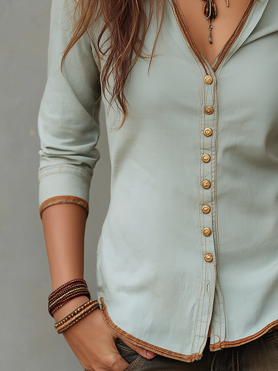 Maya | Blusa denim vintage