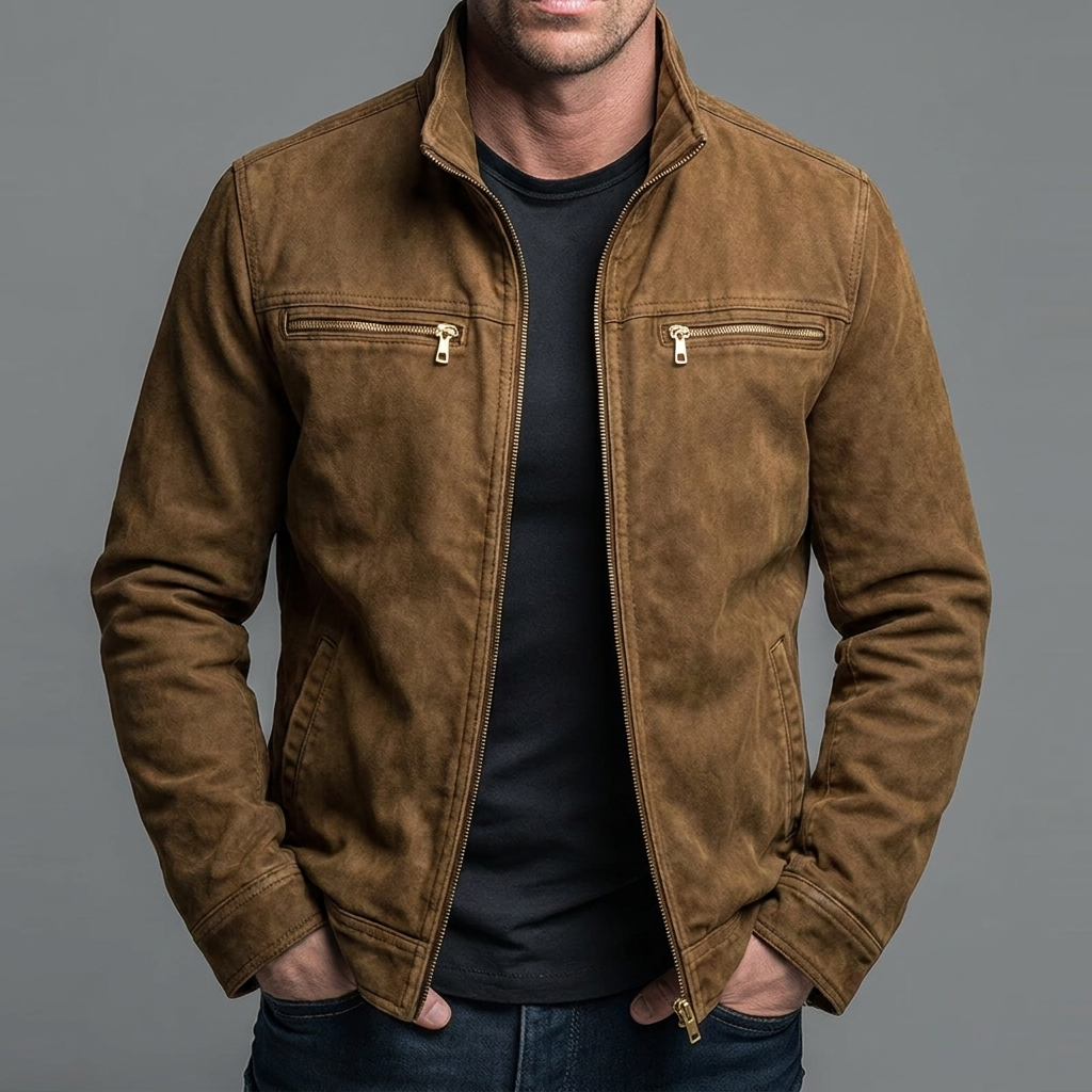 Leo | Chaqueta vintage con cremallera