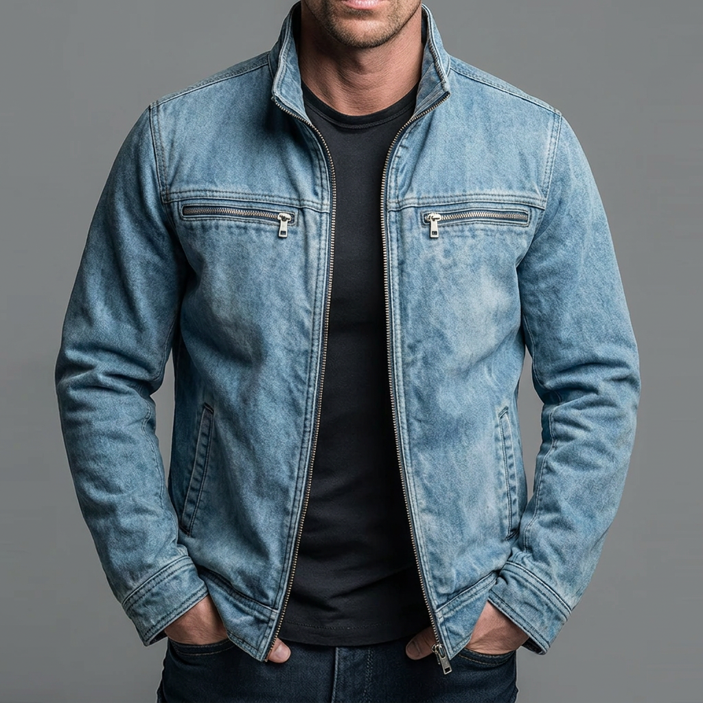 Leo | Chaqueta vintage con cremallera