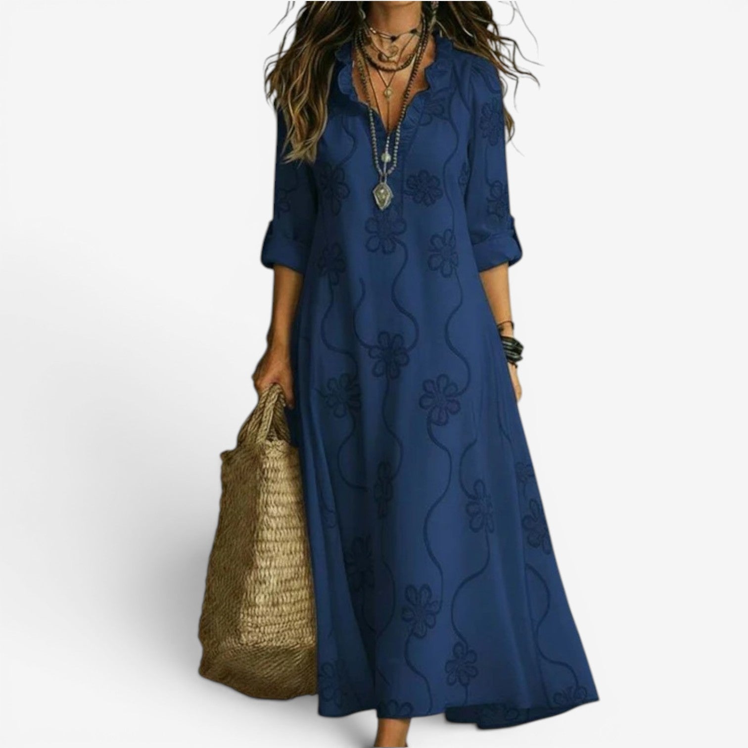 Loisa | Vestido Maxi Bordado