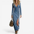 Sussie | Vestido largo vaquero