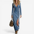 Sussie | Vestido largo vaquero